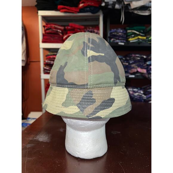 Vintage Winchester Camo Bucket Hat Duck Hunting Hunt Graphic Green brown 90s OS - Picture 5 of 8